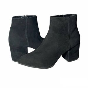 Aldo black ankle booties with heel